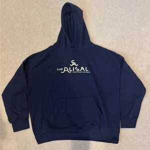 Navy Blue Boxy Hoodie for Men
